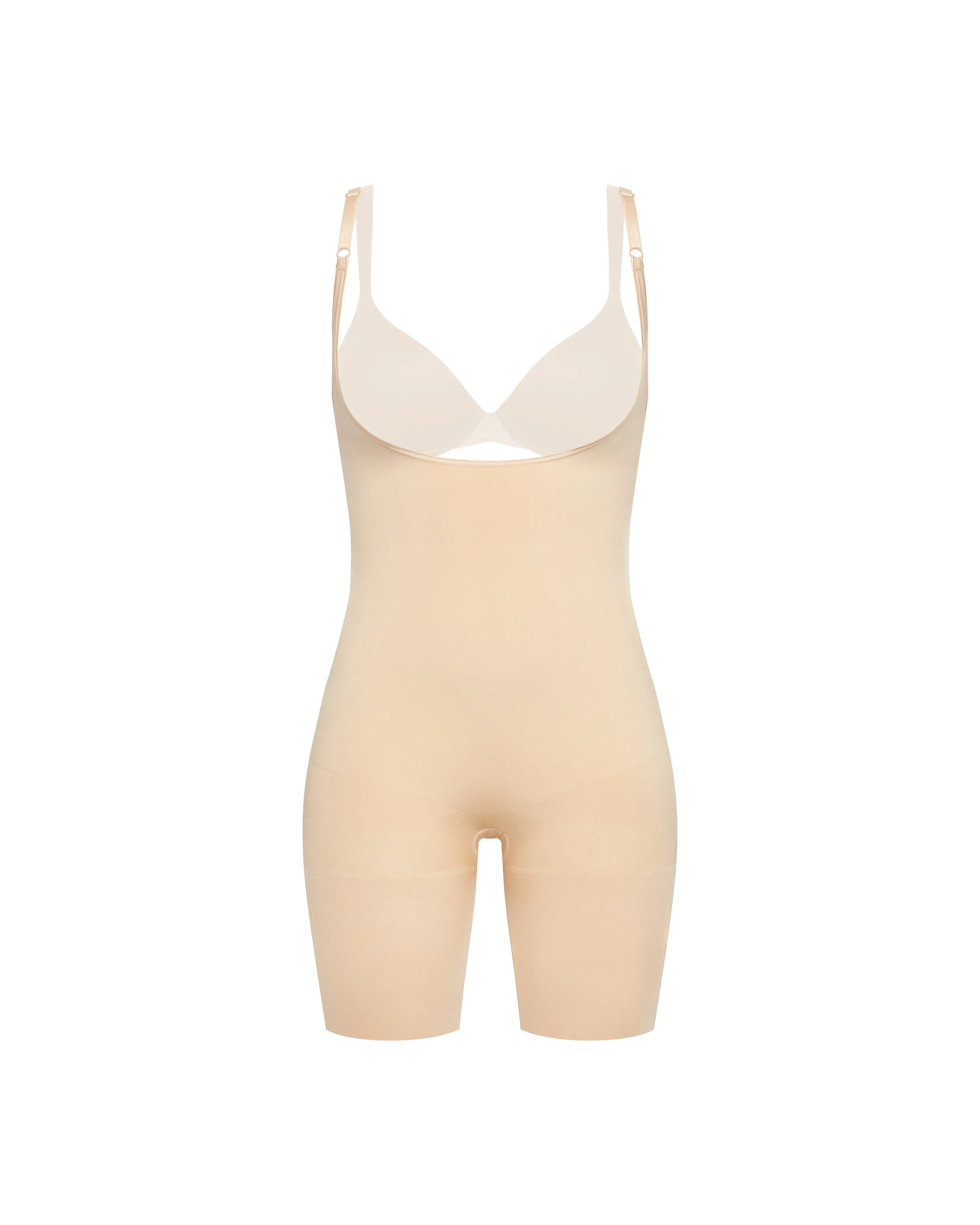 SPANXsculpt™ Seamless Power Open-Bust Mid-Thigh Bodysuit