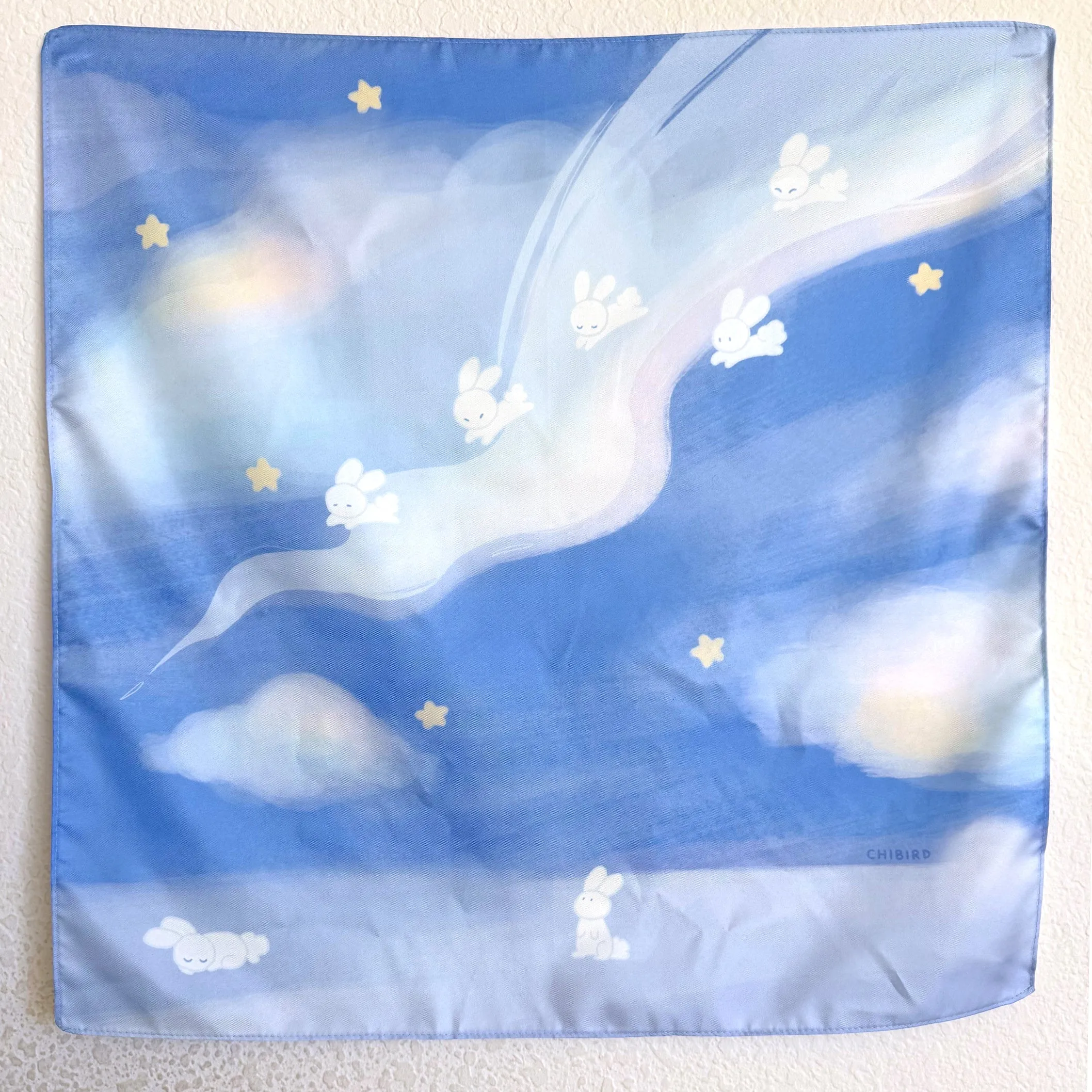 Star Bunnies Silk Scarf