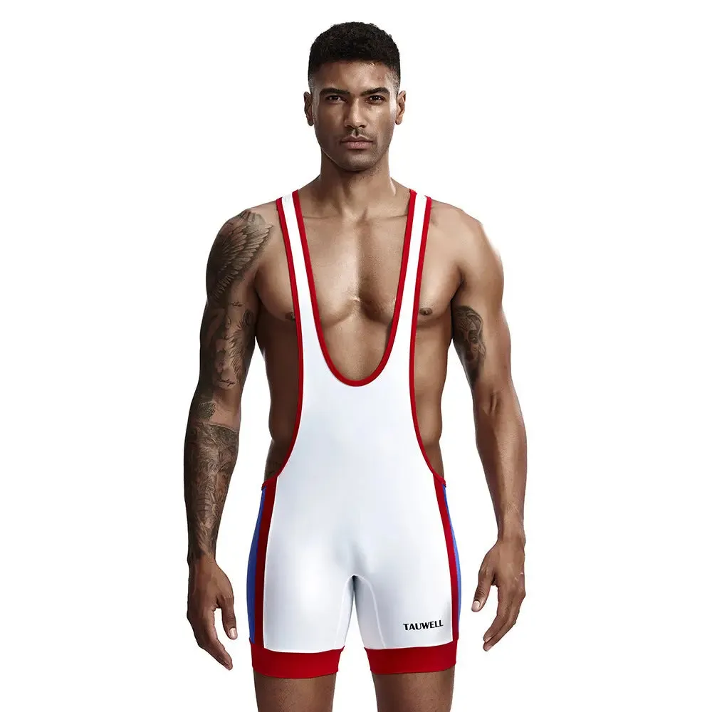 TAUWELL Men's Wrestling Dress Sports Workout Bodysuit