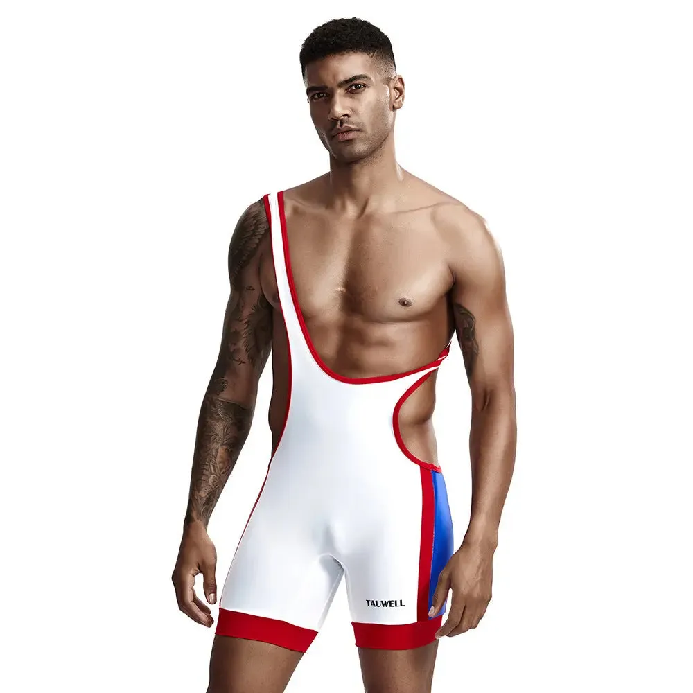 TAUWELL Men's Wrestling Dress Sports Workout Bodysuit