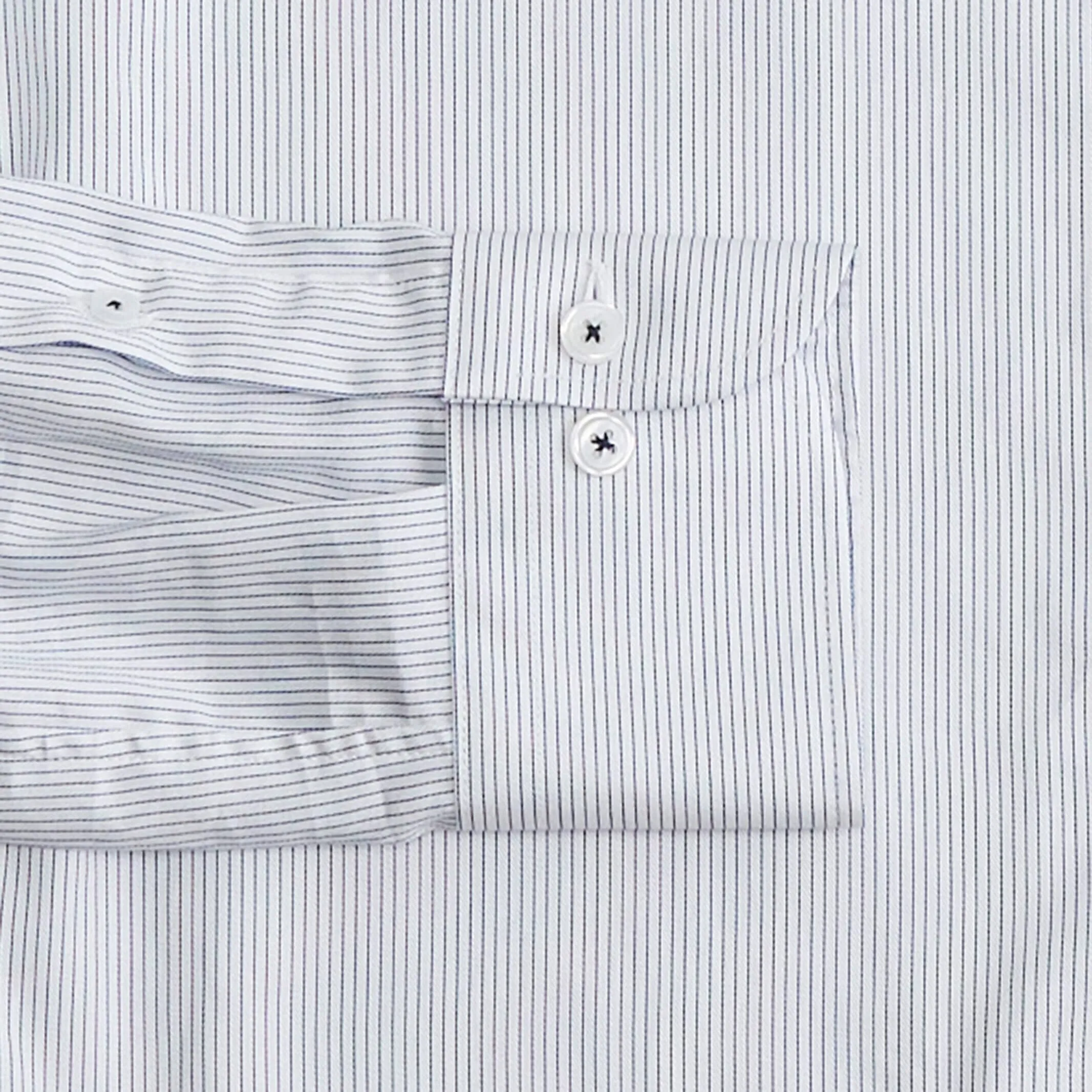 The Navy Stuthers Stripe Custom Shirt