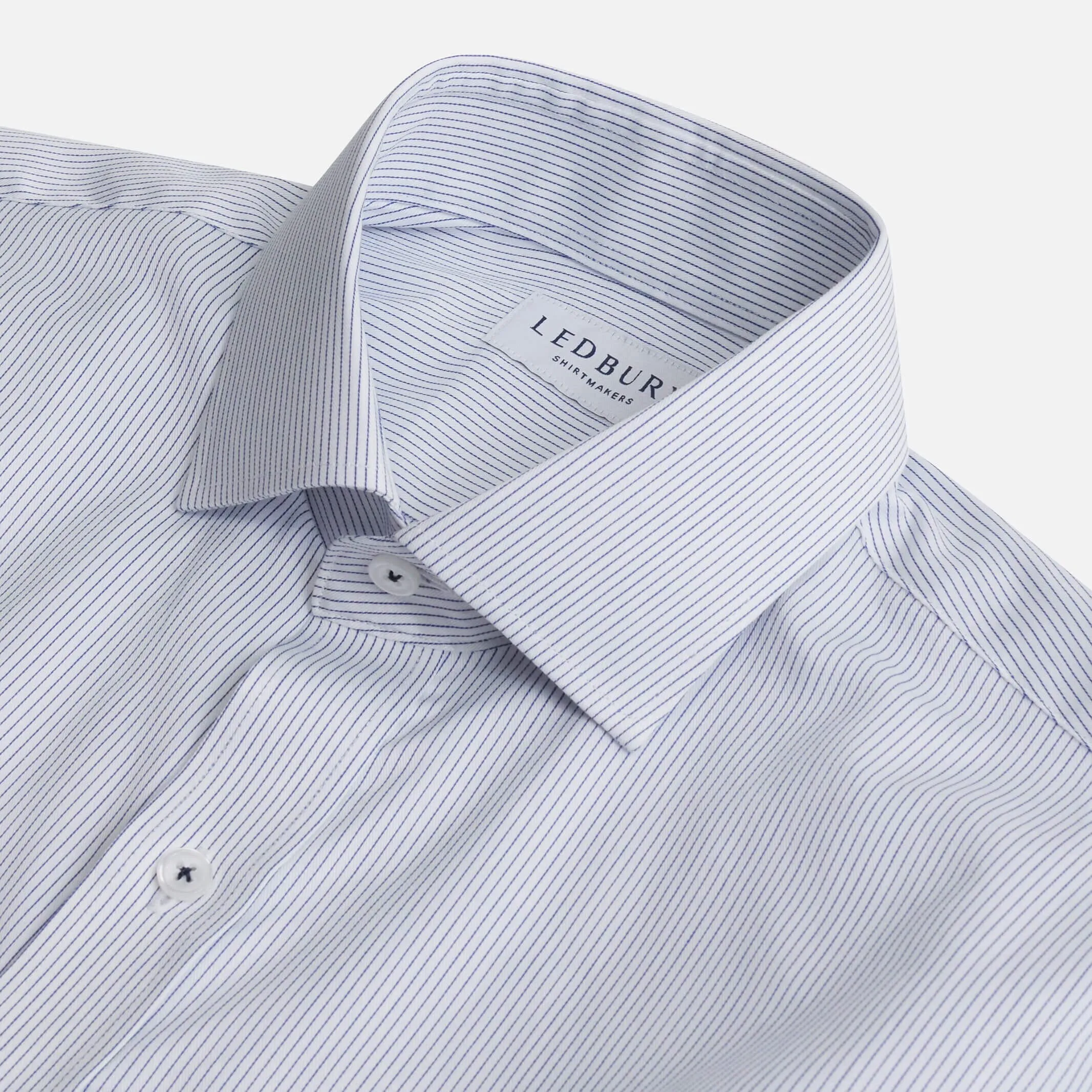 The Navy Stuthers Stripe Custom Shirt