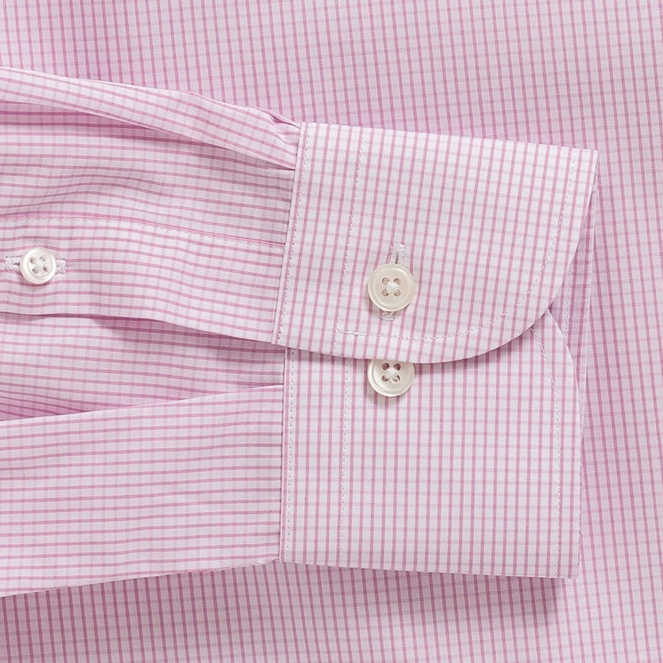 The Pink Mills Micro Check Dress Shirt