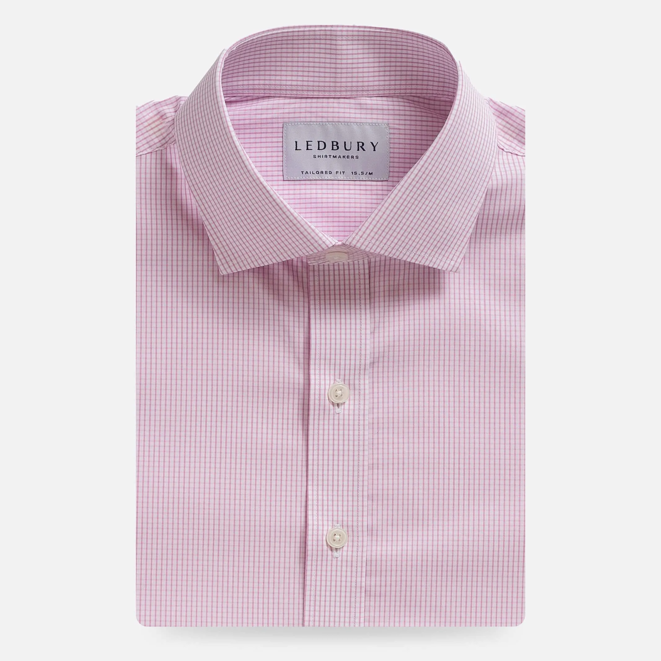 The Pink Mills Micro Check Dress Shirt