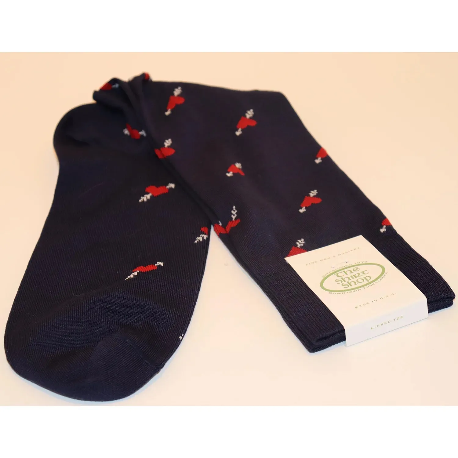 The Shirt Shop Dress Socks - Mid Calf - Hearts