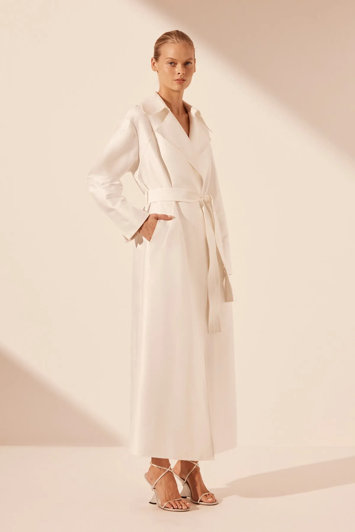 THEA TRENCH COAT - IVORY