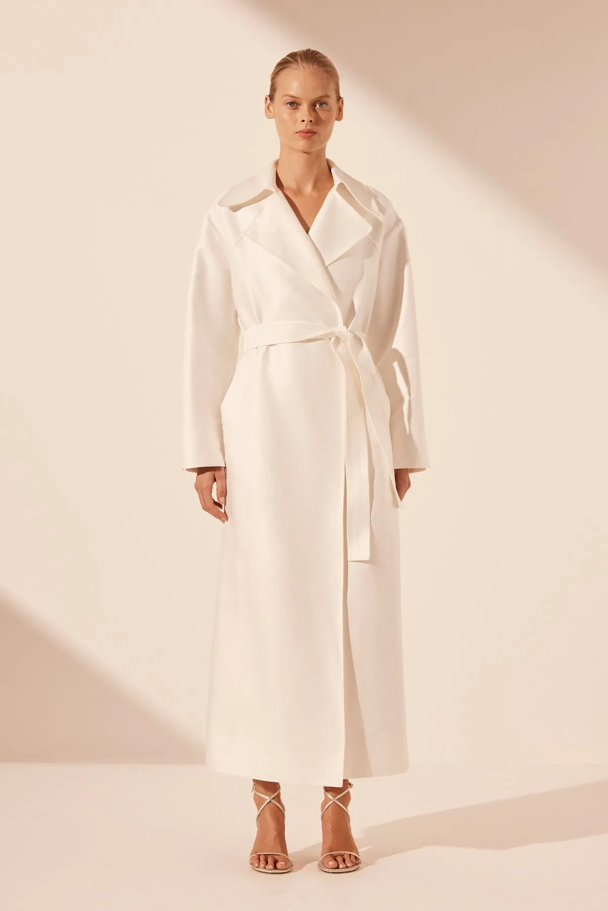 THEA TRENCH COAT - IVORY