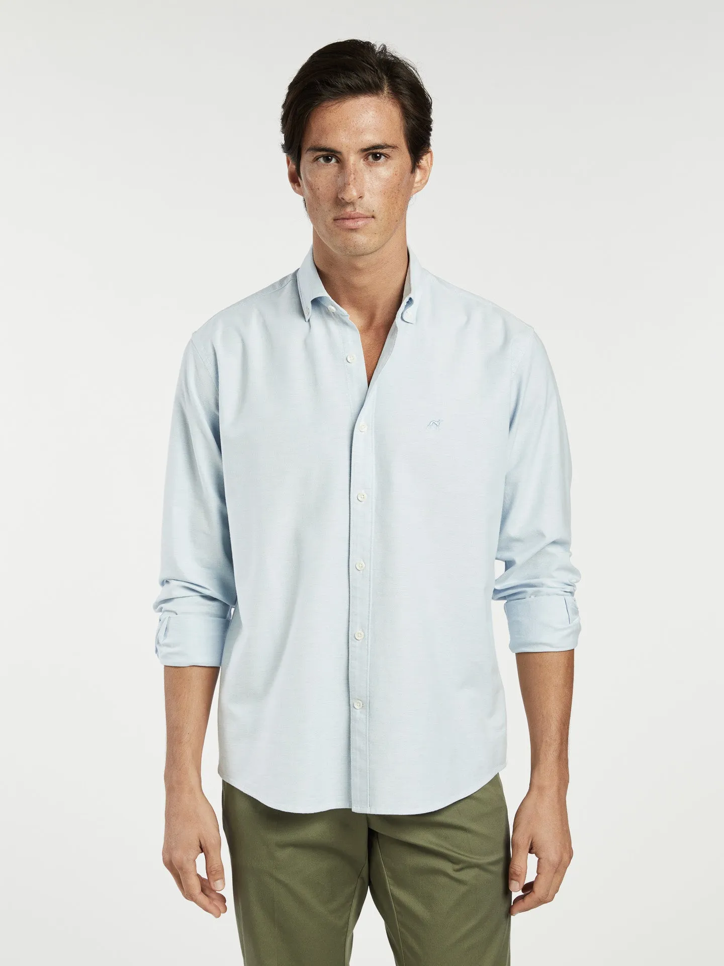 Timeless essential regular fit plain oxford shirt