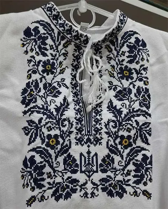 Ukrainian vyshyvanka shirt for boys