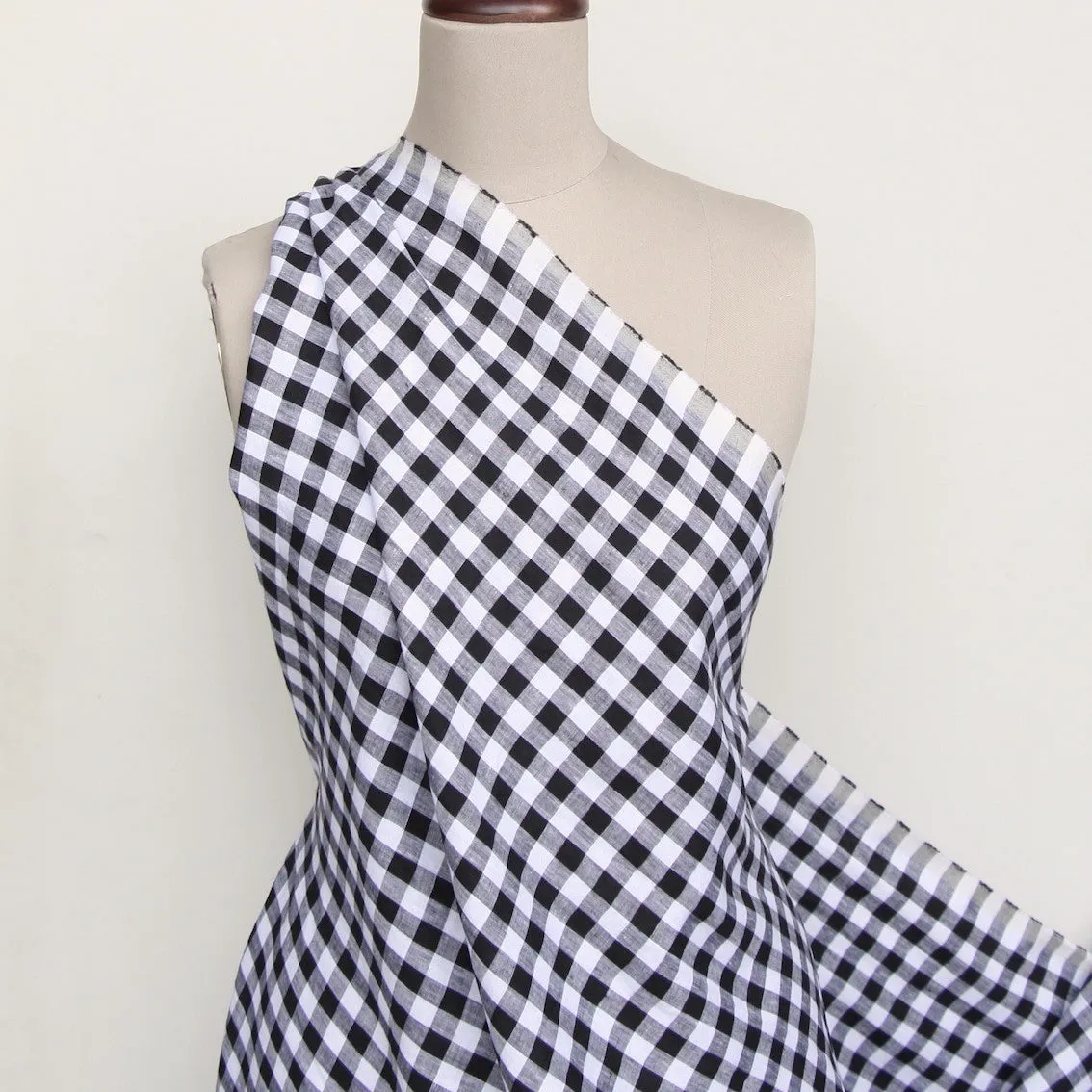 Uma Check Black - Gingham Linen