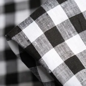 Uma Check Black - Gingham Linen