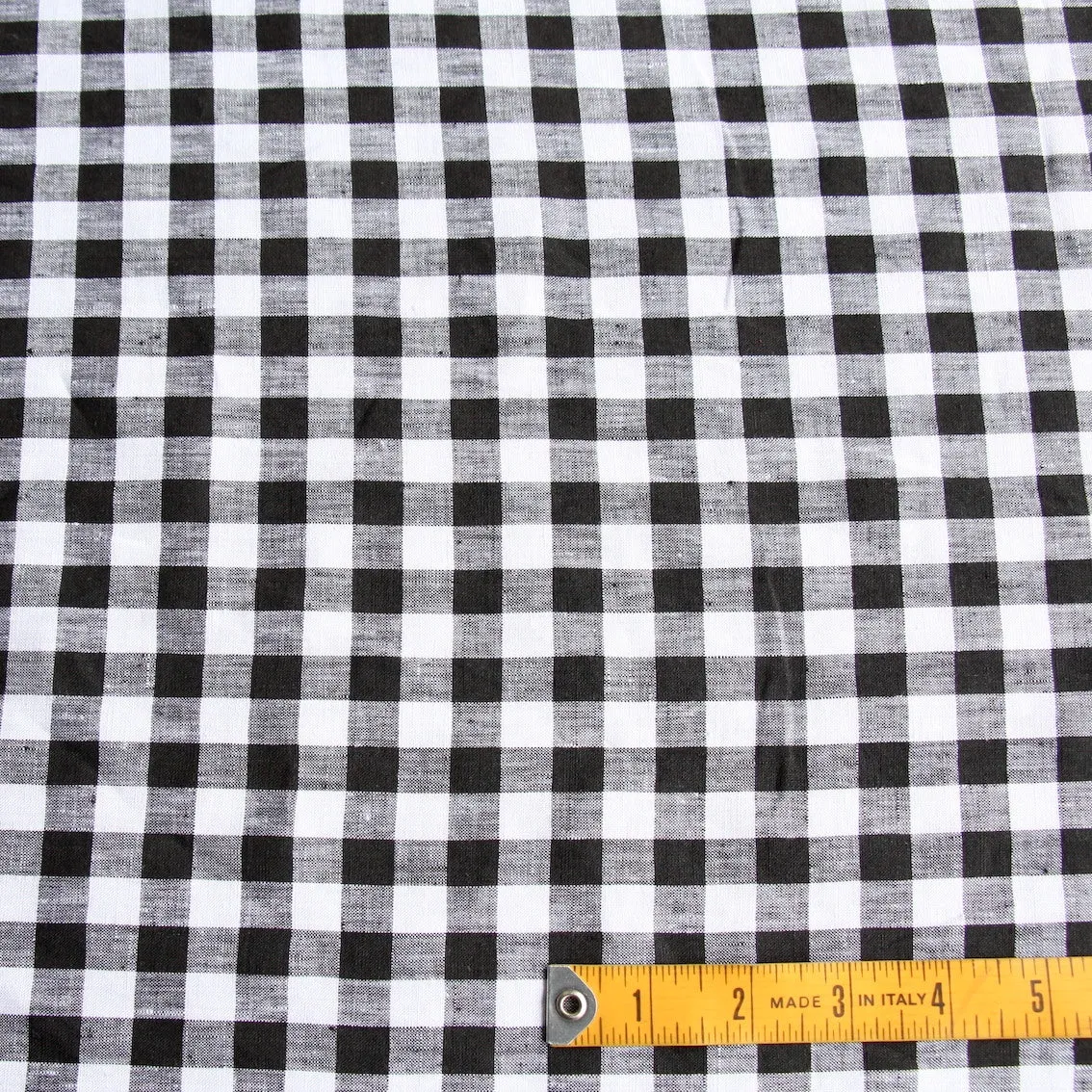 Uma Check Black - Gingham Linen