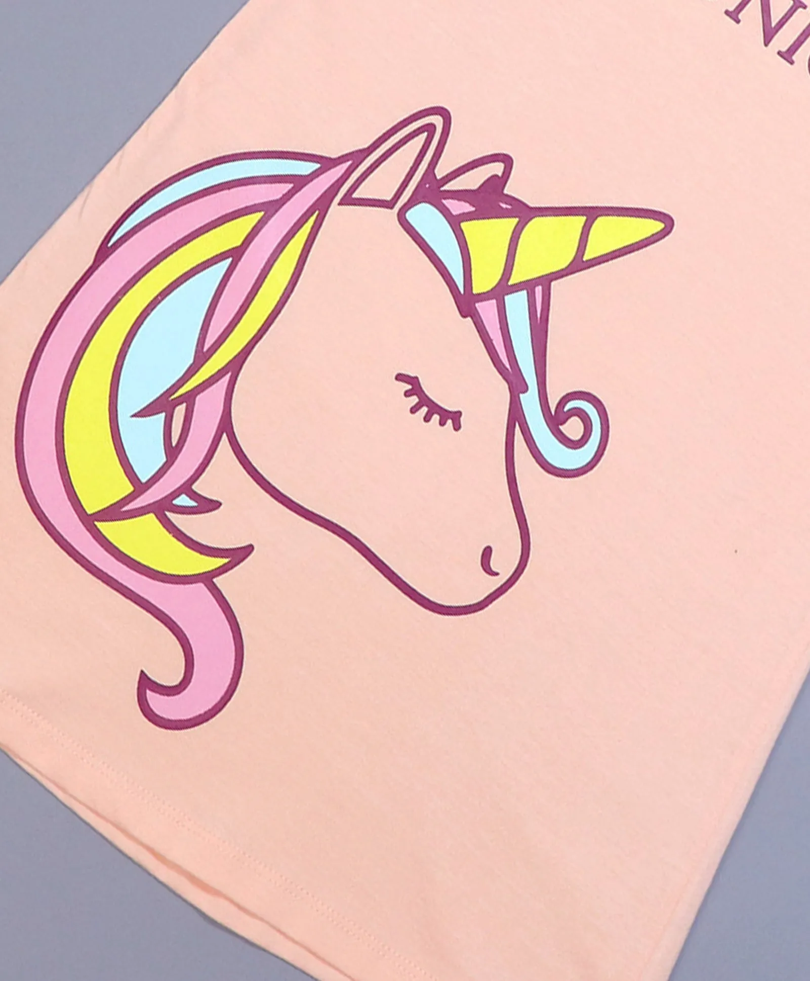 Unicorn Print Girls T-Shirt Dress