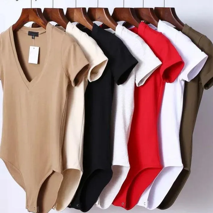 V-Neck T-Shirt Bodysuit