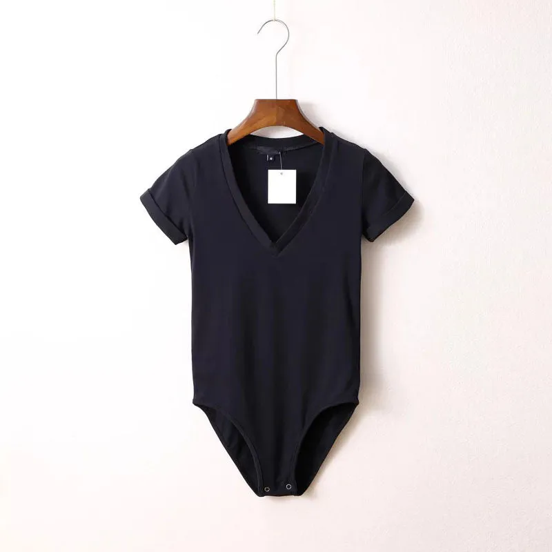 V-Neck T-Shirt Bodysuit