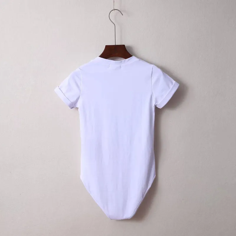 V-Neck T-Shirt Bodysuit