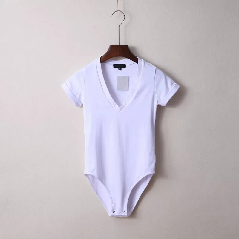 V-Neck T-Shirt Bodysuit