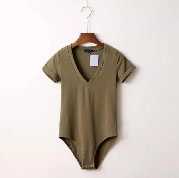 V-Neck T-Shirt Bodysuit