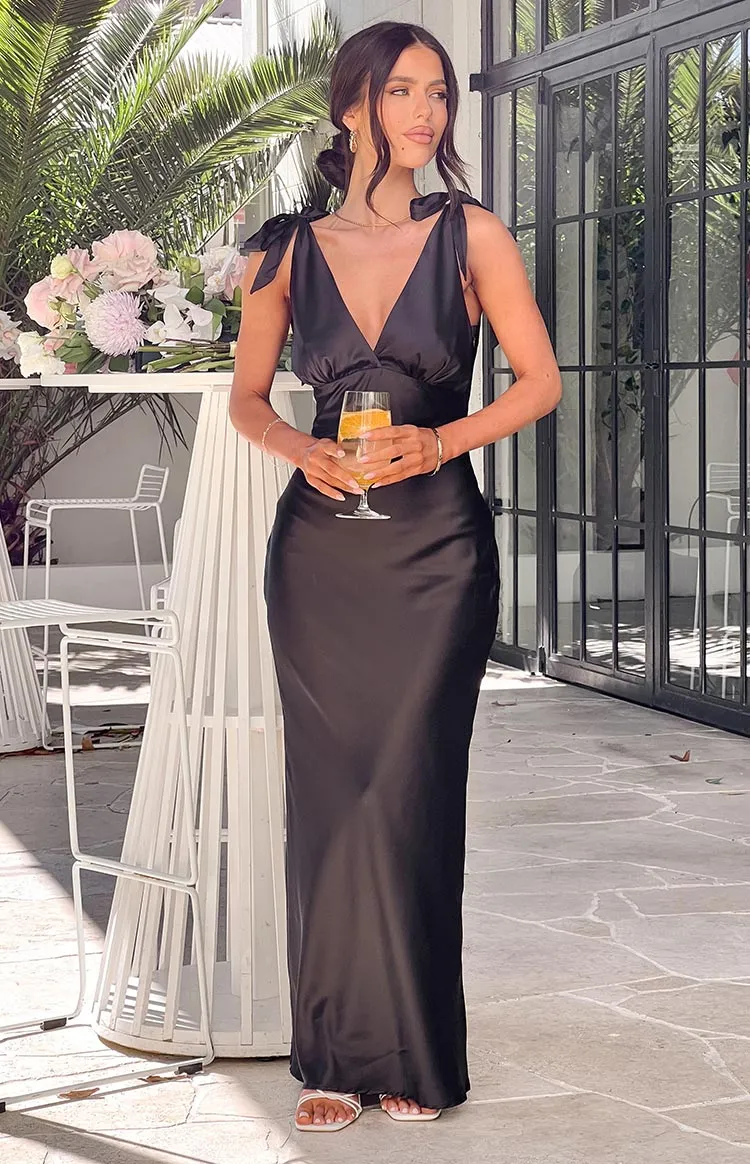 Val Black Maxi Dress