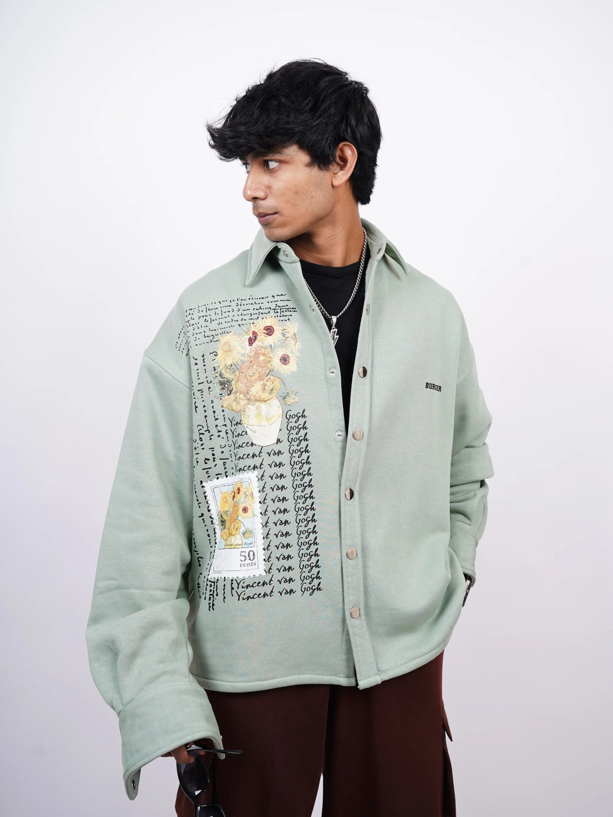 Van Gogh x Burger Shacket for Men and women