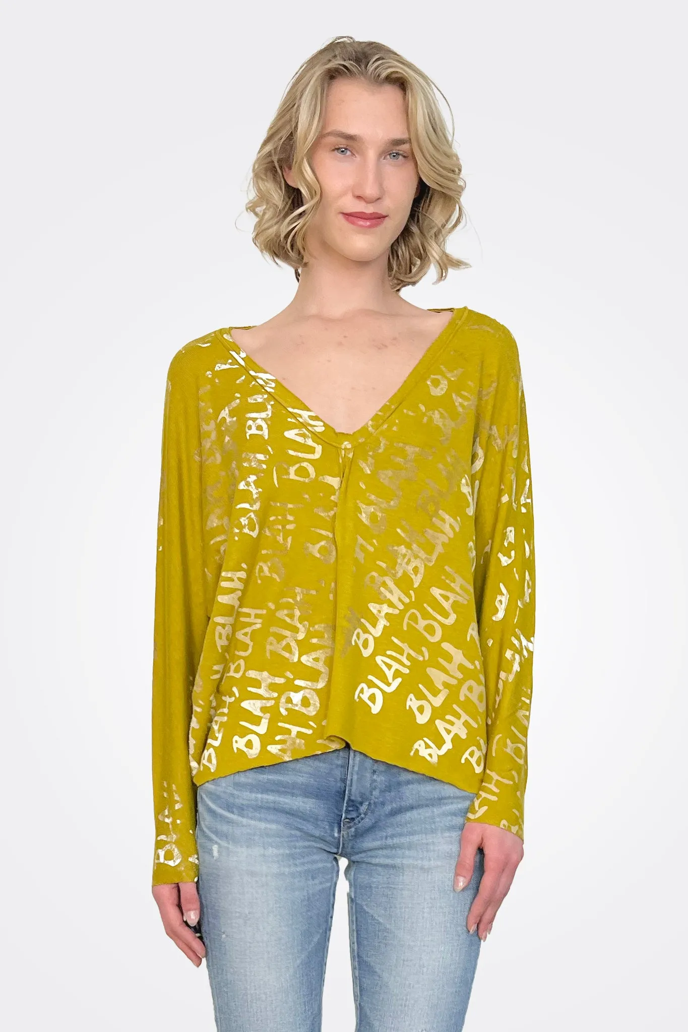 Vanya Ombre Blah Pullover - Mustard