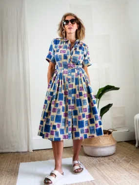 Vintage 50's Novelty Print Dress