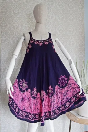 Vintage Batik Bohemain Tent Dress