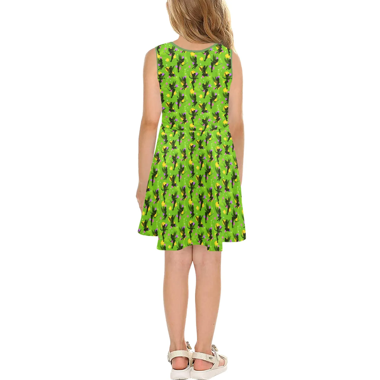 Whimsical Fairies Girl's Sleeveless Sundress