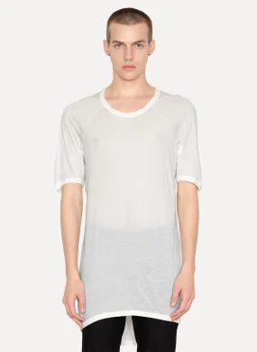 White Cotton Cashmere T-Shirt