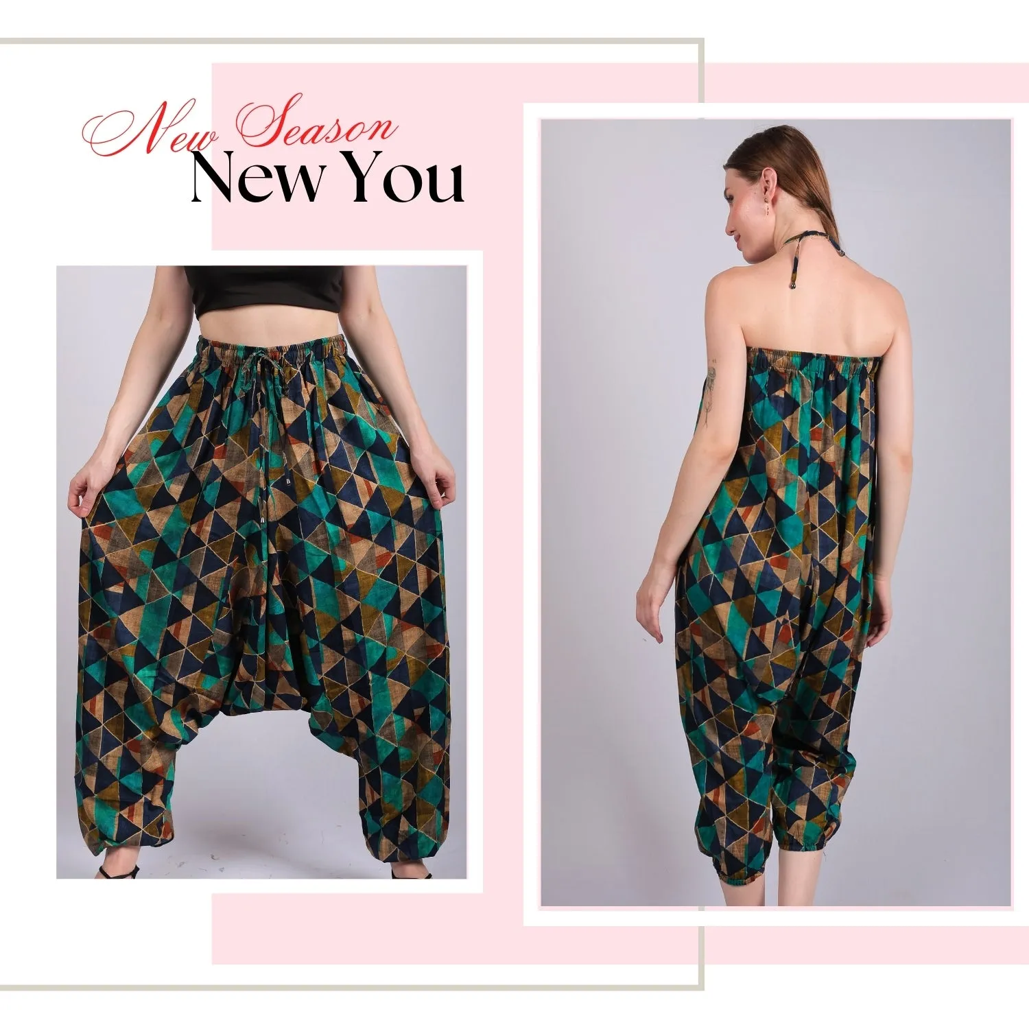 Women's Boho Harem Pants – Stylish & Beach Wear