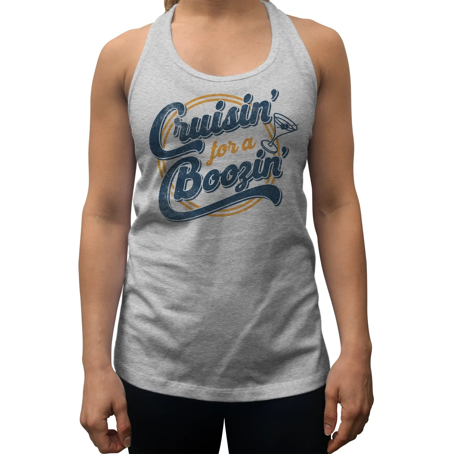 Women's Cruisin for a Boozin Racerback Tank Top