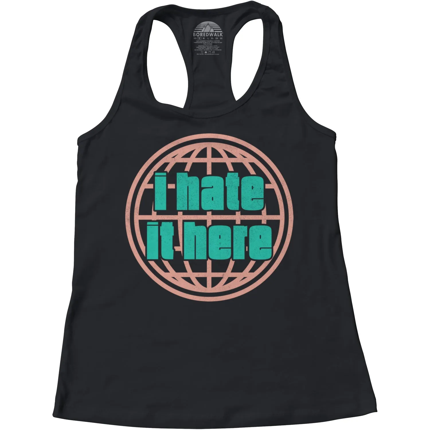 Women's I Hate It Here Racerback Tank Top