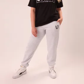 Womens Relaxed Fit Joggers - Womens Grey Joggers - U1 Wide Leg Joggers