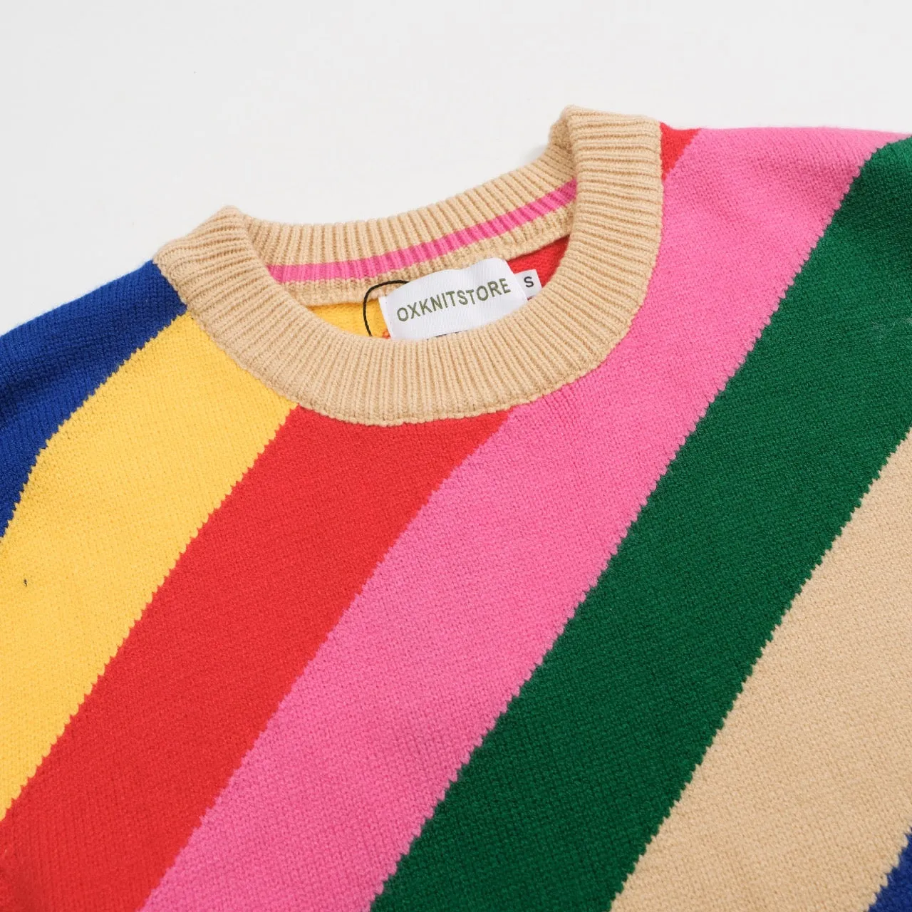 Women's vintage striped knitted jacquard knitwear