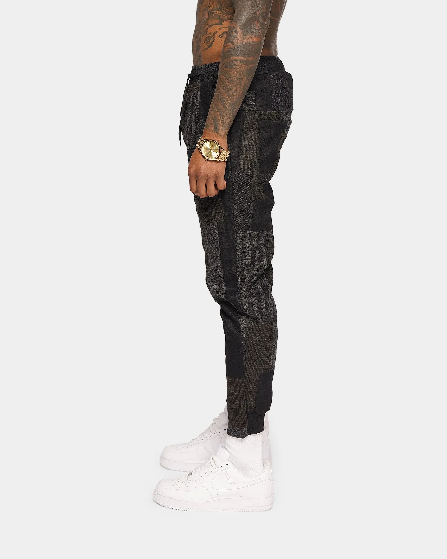 XXIII Lixa Patchwork Joggers Black/Brown