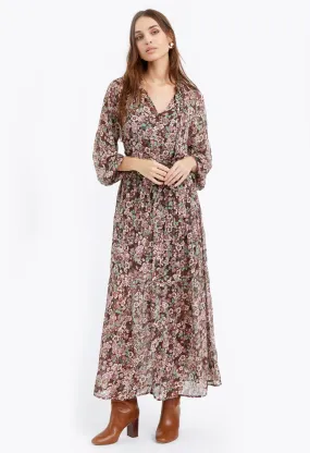 Zoa Chiffon Maxi Dress with Slip